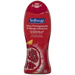 (2) Softsoap Moisturizing Body Wash Juicy Pomegranate & Mango Infusions …